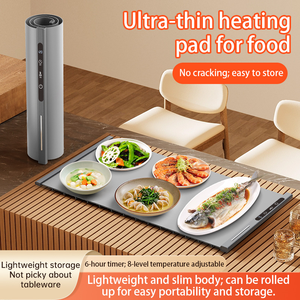 Alfombrilla para calentar alimentos, tablero calefactor de silicona Flexible, enrollable, fácil almacenamiento, alfombrilla calefactora eléctrica portátil de silicona para alimentos - Product Image 2