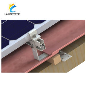 <span class=keywords><strong>Crochet</strong></span> <span class=keywords><strong>de</strong></span> fixation pour toit en tuiles Landpower Solar, installation facile, surface anodisée, capacité <span class=keywords><strong>de</strong></span> charge vent 60 m/s et charge neige 1,4 KN/m² - Product Image 4