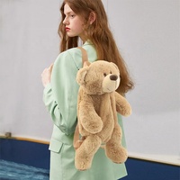 Sac à dos en peluche personnalisé en forme d'ours pour enfants et bébés