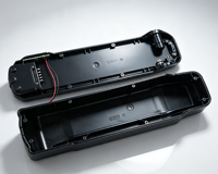 Boîtier de batterie 70 cellules avec port de charge CC et port de décharge 5 broches avec interrupteur pour boîte de batterie de vélo électrique 24V 36V 48V 52V