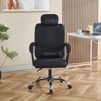 Chaise de bureau avec mécanisme d'inclinaison verrouillable, réglable en hauteur, pivotante, chaise de bureau pour ordinateur