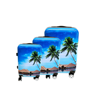 <span class=keywords><strong>Valise</strong></span> de <span class=keywords><strong>voyage</strong></span> rigide en PC personnalisable avec logo imprimé, ensemble de trois pièces avec roues pivotantes, idéale pour l'aéroport – Nouveauté ! - Product Image 3