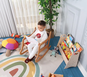 Cama de madera para niños moderna y duradera para dormitorio, Escuela de jardín de infantes o uso en granja-ZZM - Product Image 5