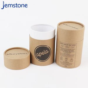 100% recyclé biodégradable usine en gros papier Tube cylindre boîte d'emballage pour cadeau cosmétique - Product Image 3
