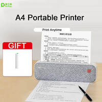 Impresora Térmica Portátil A4 USB Bt4.0 Inalámbrica para Etiquetas de Fotos, Impresora Móvil para Papel Térmico de 2/3/4 Pulgadas