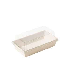 Boîtes Rigides Oblongues en Carton Recyclable à Couvercle Élevé Portables pour la Cuisson <span class=keywords><strong>de</strong></span> <span class=keywords><strong>Viande</strong></span>, Pâtisseries, Gâteaux Xiao Bei, Sushi, Sandwichs - Product Image 1