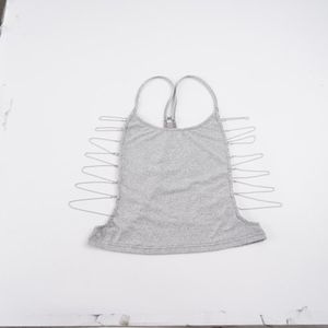 Top Corto Sexy Y2K para Mujer, con Espalda Descubierta, Detalle de Cadena, Color Sólido, Corte Ajustado, Ropa Urbana de Verano, Venta al Por Mayor - Product Image 6