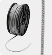 Câble d'avion galvanisé tyrolienne 3/8 "Câble métallique 9.5mm 12.7mm Câble 7x19 à haute résistance à la traction
