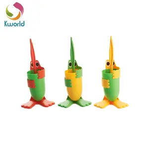 Kworld新奇项目多功能动物马桶刷带支架套装适合幼儿园家庭儿童