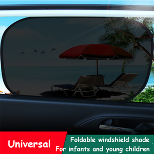4 pièces Pare-soleil de pare-brise de voiture rétractable Pare-soleil de voiture Pare-soleil de fenêtre de voiture pour bébés pour VW Fox - Product Image 2