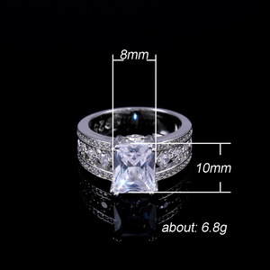 Anello Statement in Argento con Zirconi, Gioiello Audace Stile Coppia per Donna, Uso Quotidiano, Tendenza Moderna - Product Image 5