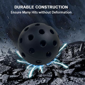 Bola de inyección rotacional profesional para interiores y exteriores blanca de 40/26 agujeros estándar, bola Pickleball lista para enviar - Product Image 6