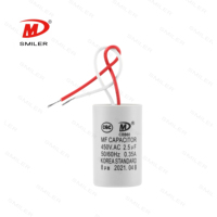 Condensateur blanc CBB60 pour pompe à eau, moteur d'obturation