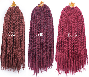 <span class=keywords><strong>Treccine</strong></span> Sintetiche in Fibra Resistente alle Alte Temperature 4x Twist Box Braids Facili da Indossare, <span class=keywords><strong>Extension</strong></span> per Capelli da 20 Pollici per Donne <span class=keywords><strong>Nere</strong></span> - Product Image 4