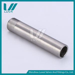 נירוסטה מלוטשת כפולה & חבית חוט יחיד niple ארוך npt bspp ברזל הליהוק גז יישום צינור ראש צינור גז יישום צינור ראש - Product Image 6