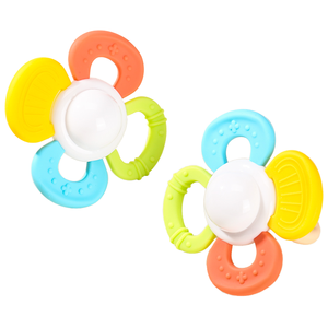 Jouet sensoriel Montessori pour soulager les gencives, multifonctionnel, facile à nettoyer, <span class=keywords><strong>hochet</strong></span> <span class=keywords><strong>rotatif</strong></span> pour bébé, pour l'apprentissage précoce et les jeux en déplacement - Product Image 1