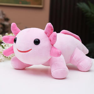 Fábrica al por mayor lindo Axolotl juguete de peluche multicolor cuatro esquinas tumbado <span class=keywords><strong>mexicano</strong></span> en Stock Super suave muñeco de peluche PP algodón - Product Image 4