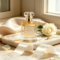 Étiquettes personnalisées adhésives pour bouteilles de parfum, imperméables, design d'emballage, dorure à chaud, marque privée