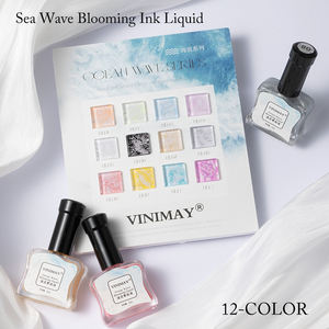 Vinimay Nail Ocean Wave Blooming <span class=keywords><strong>Gel</strong></span> 12 colores Nail Art Painting <span class=keywords><strong>Gel</strong></span> Vegan <span class=keywords><strong>Organic</strong></span> Nail Wave Blooming Liquid para venta al por mayor - Product Image 2