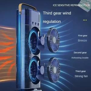 Ventilateur <span class=keywords><strong>de</strong></span> brumisation portable <span class=keywords><strong>de</strong></span> refroidissement en gros d'usine avec lumière 2 en 1 piédestal <span class=keywords><strong>de</strong></span> table <span class=keywords><strong>brumisateur</strong></span> à ultrasons oscillant Mini Ventilador - Product Image 3