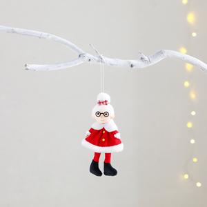 Personalizable 30cm Santa Claus abuela dibujos animados felpa colgante creativo nuevo muñeco de peluche para decoraciones de fiesta de Navidad Festival - Product Image 3