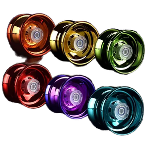 Vente flash Mini <span class=keywords><strong>yoyo</strong></span> de compétition pour enfants avec balle lumineuse 3 tours de tambour en alliage métallique aluminium Jouet amusant pour enfants - Product Image 1