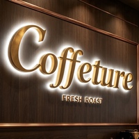 Enseigne lumineuse 3D personnalisée avec logo d'entreprise, lettres en métal 3D LED, enseigne extérieure pour devanture de magasin, fabricant d'enseignes