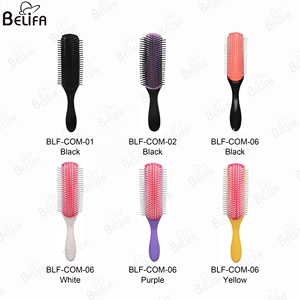 <span class=keywords><strong>Cepillo</strong></span> de <span class=keywords><strong>pelo</strong></span> desenredante de 9 filas de cerdas de nailon con logotipo personalizado, <span class=keywords><strong>cepillo</strong></span> de <span class=keywords><strong>pelo</strong></span> desmontable D3 mediano <span class=keywords><strong>Denman</strong></span> - Product Image 3