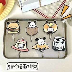 Cute Cartoon Acrylic <b>Hook</b> Round <b>Adhesive</b> For Doorway Dorm Bathroom No Drilling Required Small Gift - Product Image 5
