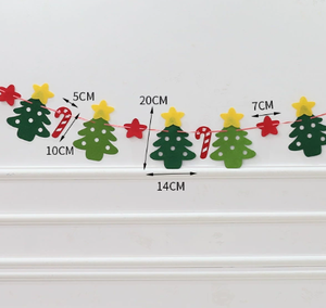 Vente directe d'usine Bannière de Noël en feutre de haute qualité pour l'utilisation de décor de festival à la maison - Product Image 6