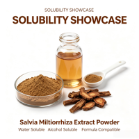 Offre Spéciale : Poudre d'extrait de Salvia Miltiorrhiza Danshen hydrosoluble 10:1 en vrac pour compléments alimentaires et matières premières de santé