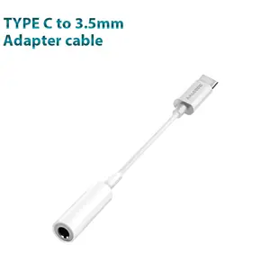 MODORWY kabel adaptor Tipe c ke 3.5mm, kabel adaptor sepenuhnya kompatibel versi 10cm LT ke 3.5mm