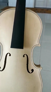 Violín blanco hecho a mano, arce flameado, sin barnizar, de alta calidad - Product Image 2