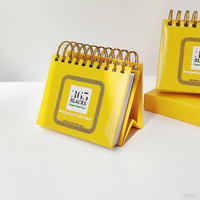 Calendrier de bureau de table en spirale imprimé en couleur personnalisé pour le bureau ou les promotions