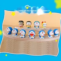 Lingdong Chuangxiang Doraemon, adorable marionnette à doigts, ornements, poupée robot chat, boîte aveugle, poupée en ABS faite à la main, jouet pour enfants