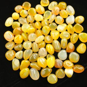 Wholesale High Quality Yellow Agate Tumble Stones for Home Decoration and Feng Shui Decorations Elegant Accessory - Product Image 5