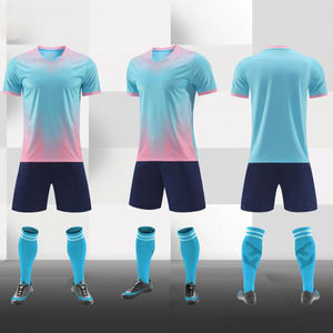 Ensemble de maillots de football personnalisés WOJIEER, respirant, 100% polyester, séchage rapide, sans manches, maillot de football de haute qualité, uniforme de football pour - Product Image 3