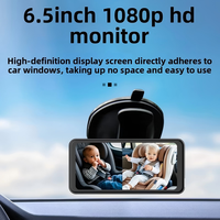 Caméra de tableau de bord IBN Smart Modern 2K pour bébé avec moniteur de rétroviseur, vision nocturne HD, matériau PC durable, contrôle tactile par application, sécurité des sièges arrière