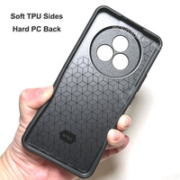Coques de téléphone en TPU PC noir antichoc pour sublimation 2D, vente en gros, pour Realme P3 Pro