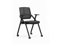 Chaise de conférence mobile pliable, chaise de bureau respirante en maille avec tableau d'écriture et roulettes