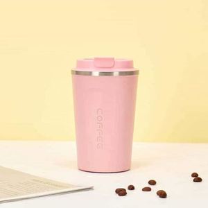 Simple 304 Stainless Steel Coffee Mug Portable Car <b>Thermos</b> Business Office Gift Dual-Drink Mug - Product Image 5