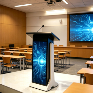 Podio <span class=keywords><strong>Digital</strong></span> Contemporáneo con Pantalla LED para Animación y Cartelería <span class=keywords><strong>Digital</strong></span>, Compatible con Conferencias y Presentaciones, P1.5 Alta Frecuencia de Actualización - Product Image 1