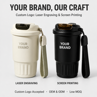 Gobelet isotherme personnalisé Kingze avec logo, 380 ml, en acier inoxydable 316, tasse de voyage thermique, couvercle rabattable anti-fuite pour les voyages en plein air