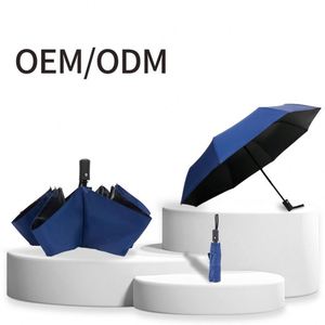 Wholesales Multicolor Custom Logo Printing Windproof Double Layer Travel 3 <b>Folding</b> 8ribs UV Antomatic Umbrellas - Product Image 6