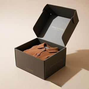 Caja <span class=keywords><strong>de</strong></span> Regalo Plegable <span class=keywords><strong>de</strong></span> Cartón Corrugado Kraft para Envíos con Impresión Personalizada, para Ropa, Zapatos, Envíos por Correo, Caja <span class=keywords><strong>de</strong></span> Envío Reforzada - Product Image 3