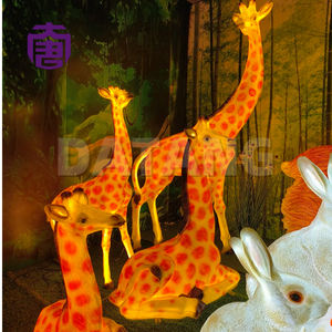 Sculpture en forme de girafe 3D à LED, lumière animale pour la décoration de jardin, éclairage paysager de parc et ambiance festive de vacances - Product Image 2