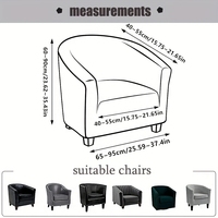 Housse de canapé simple moderne en jacquard extensible et lavable - Imperméable et antidérapante pour salon, bar, comptoir, banquet