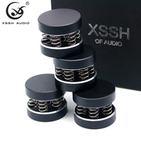Pieds d'isolation améliorés YIVO OEM Audiophile, patins amortisseurs en acrylique et coton à ressort, pointes pour haut-parleurs HIFI, amplificateur de puissance CD