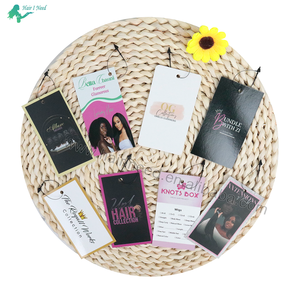 <span class=keywords><strong>Cartellini</strong></span> del prezzo del pacco di capelli con logo personalizzato Waterpoof <span class=keywords><strong>cartellini</strong></span> di carta per capelli per affari di capelli umani - Product Image 4