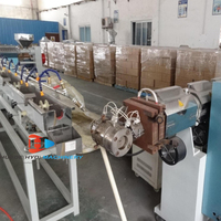 Extrudeuse de revêtement PE PVC ABS, machines d'extrusion de fil de cuivre, ligne de production de revêtement PVC pour fils et câbles